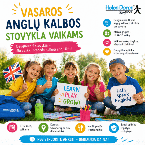Vasaros stovykla Kaune 2026